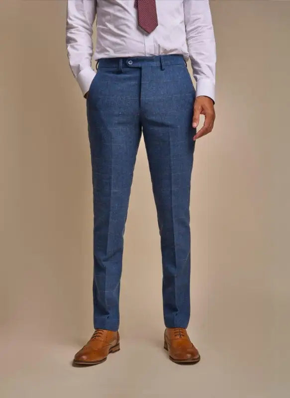 Cavani - Bukser Carnegie Marineblå Tweed