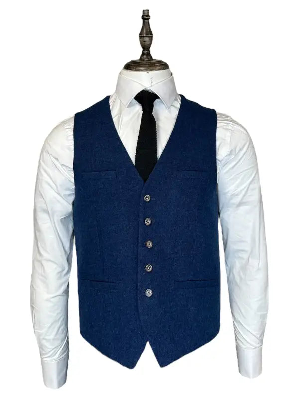 Cavani – Vest Orson Tweed Blå