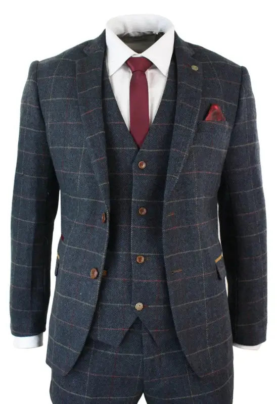Jakkesæt Med Vest - Tweed Eton
