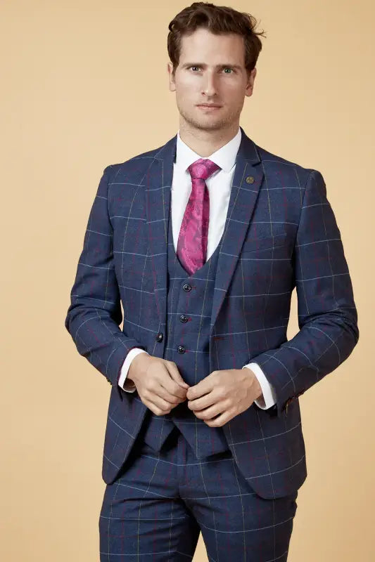 Jakkesæt Med Vest - Marc Darcy Drake Navy