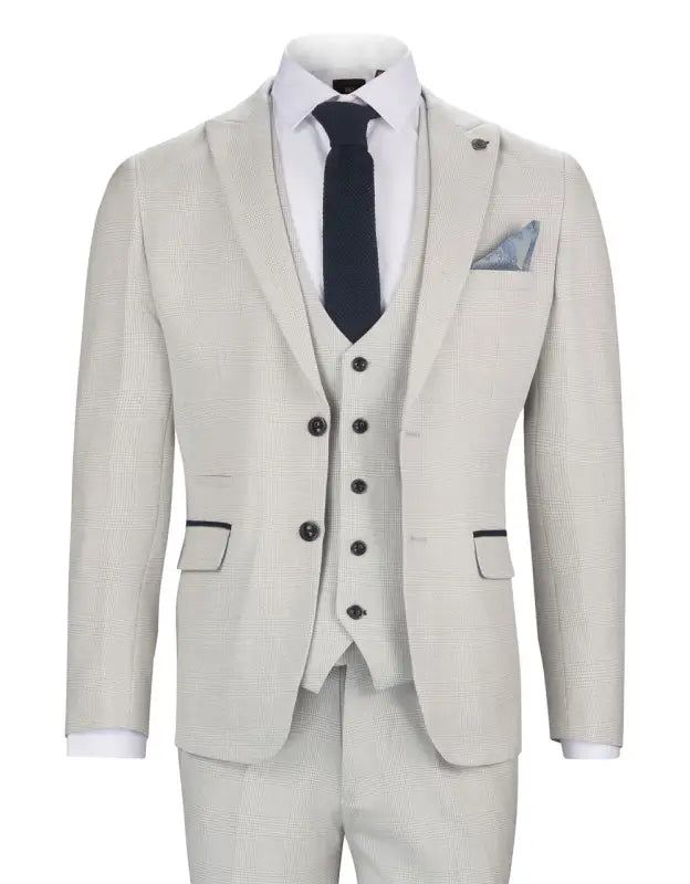 Jakkesæt Med Vest - Marc Darcy Bromley Stone Suit