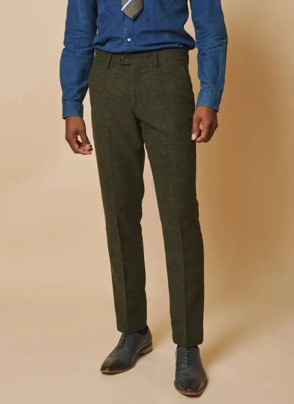 Marc Darcy - Bukser Marlow Olive Tweed