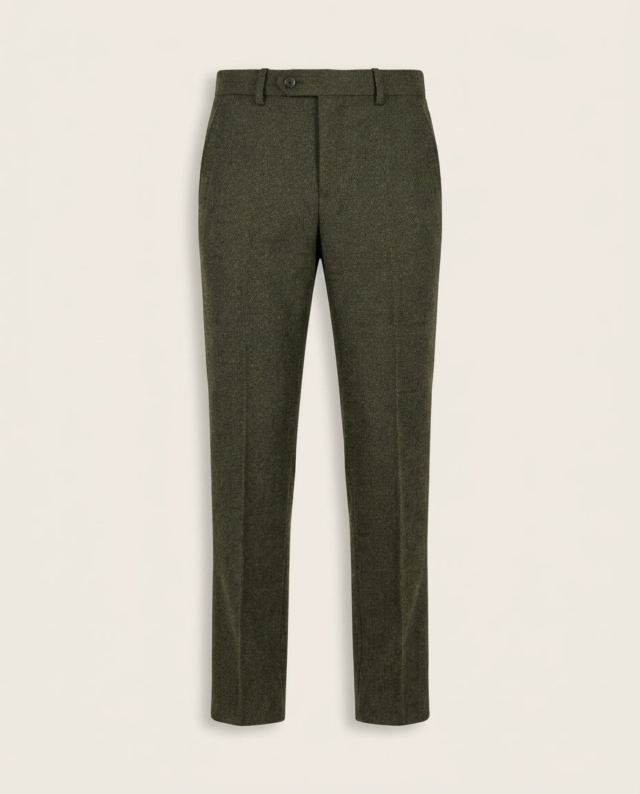 CASTLESON Chief – Bukser Olive Tweed