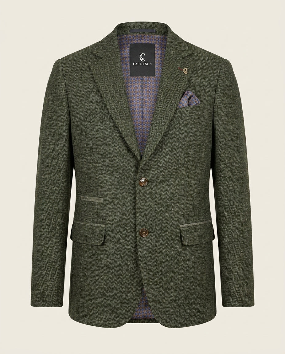 CASTLESON Chief – Jakke Olive Tweed