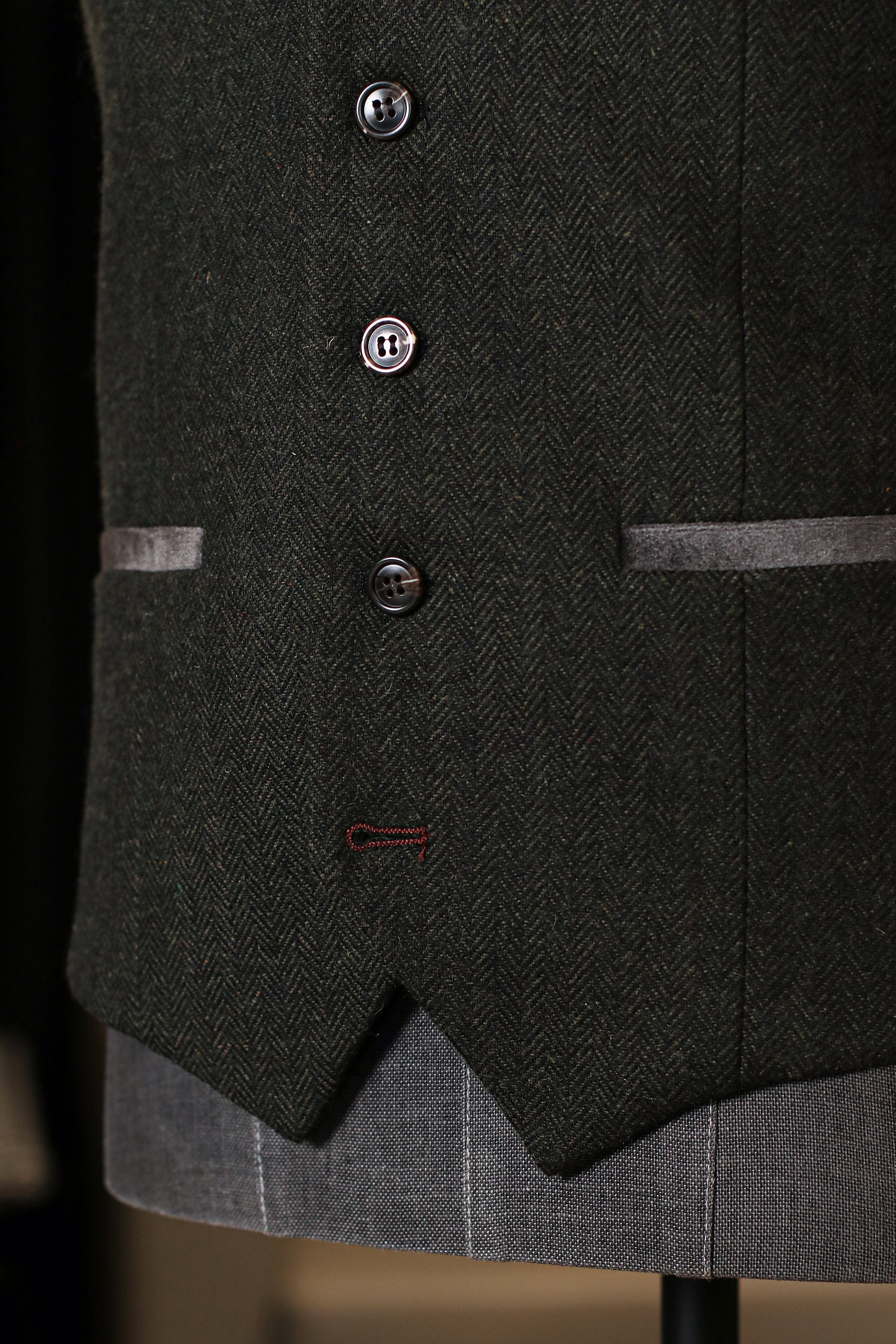 CASTLESON Chief – Vest Olive Tweed
