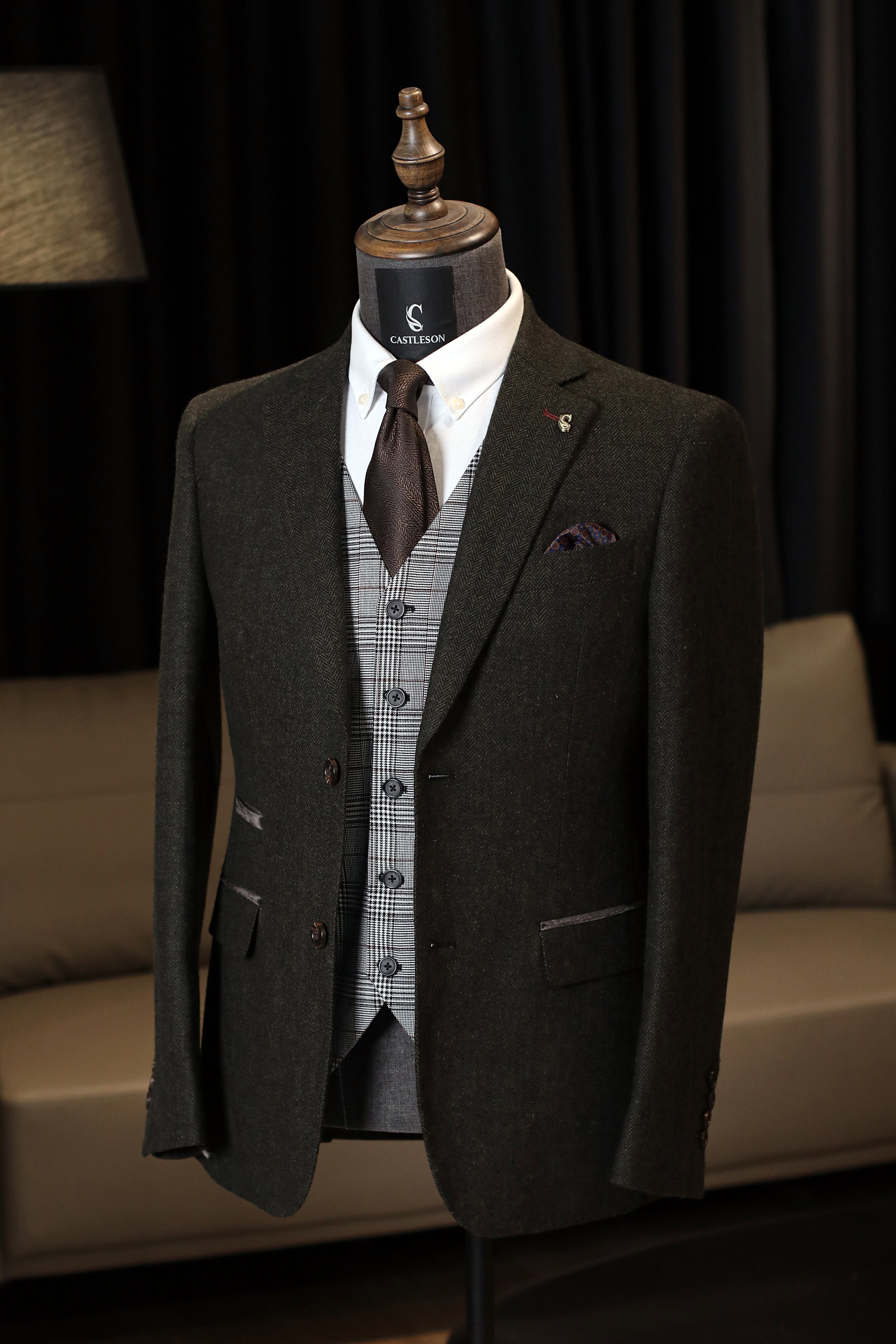 CASTLESON Chief – Jakke Olive Tweed