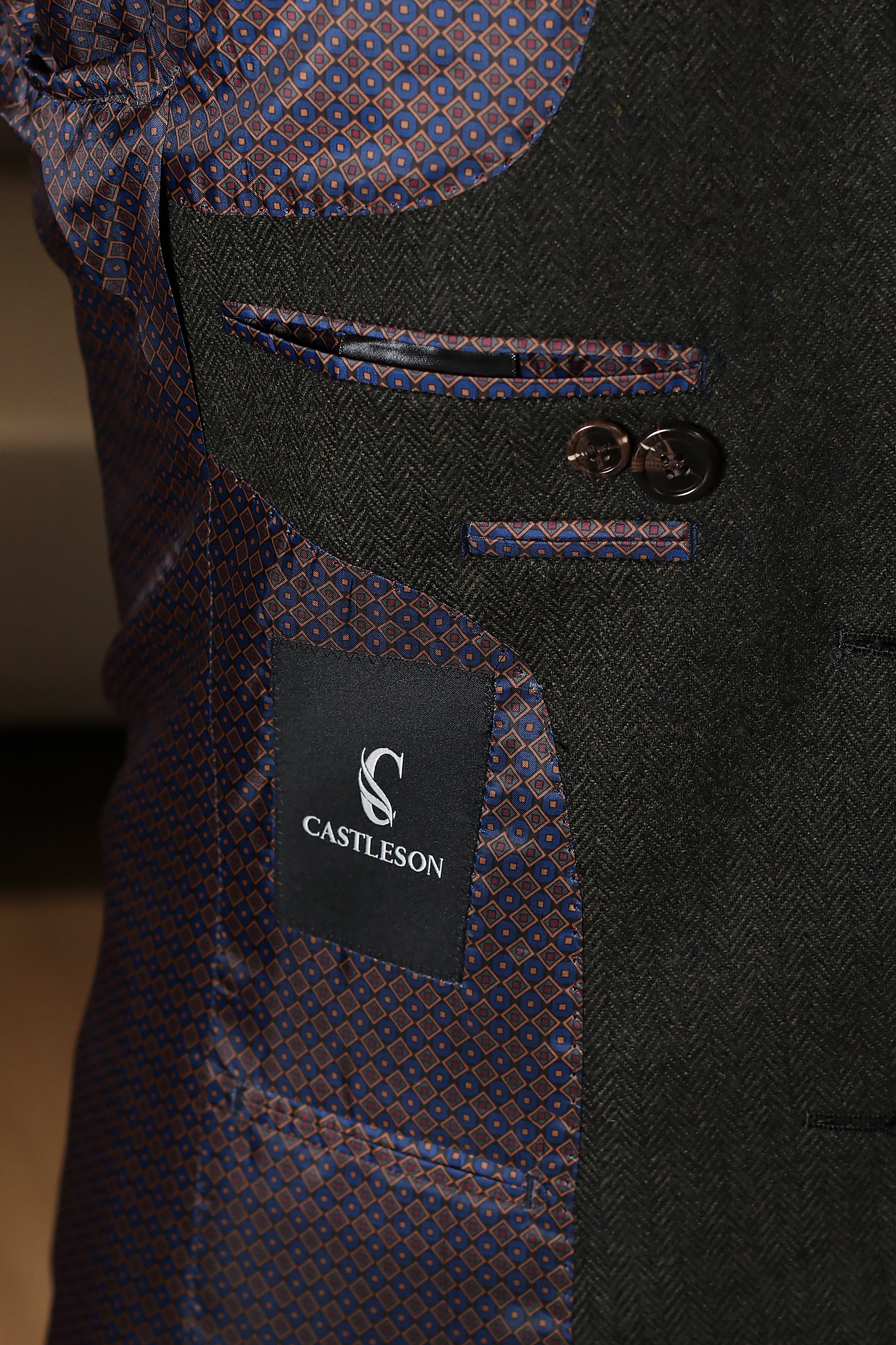 CASTLESON Chief – Jakke Olive Tweed