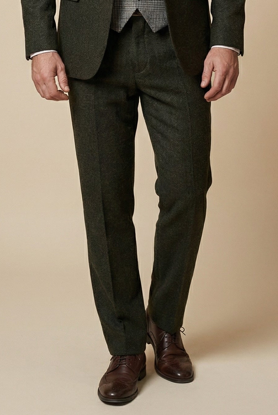 CASTLESON Chief – Bukser Olive Tweed