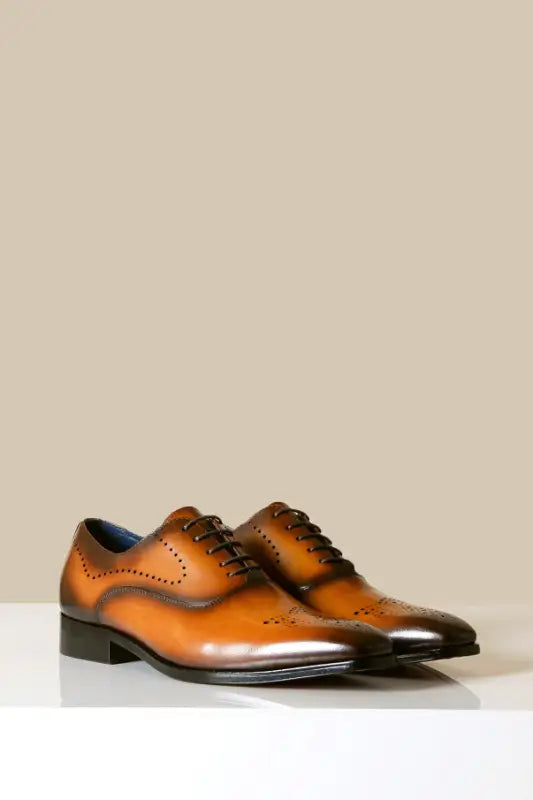 Brun lædersko Marc Darcy Jake - Wingtip brogue - schoenen