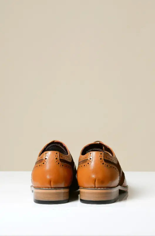 Brune lædersko Marc Darcy Bradley - Wingtip brogue