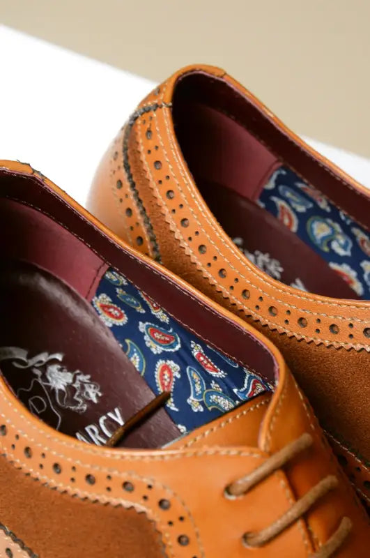 Brune lædersko Marc Darcy Bradley - Wingtip brogue