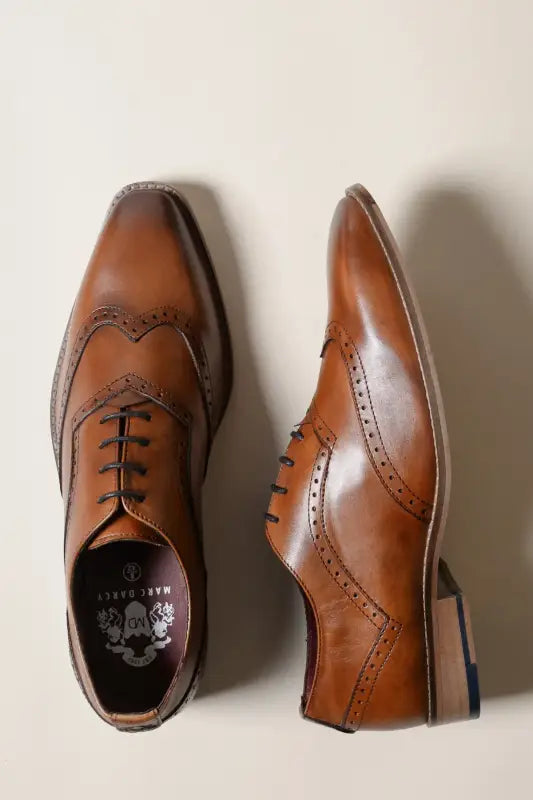 Brune lædersko Marc Darcy Dawson - Wingtip brogue - schoenen