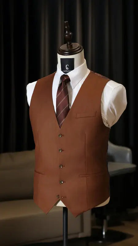 CASTLESON Admiral – Tredelt Jakkesæt Til Herrer, Ternet Navy/Tan Mix & Match