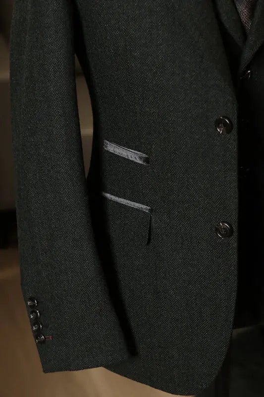 CASTLESON Chief – Herresæt I Olivengrøn Tweed Mix & Match