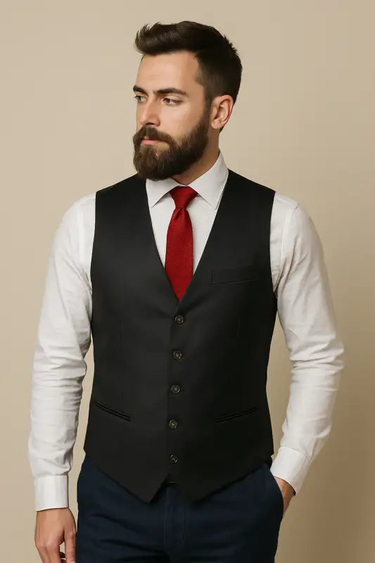CASTLESON – Vest Bradley Sort - Gilet