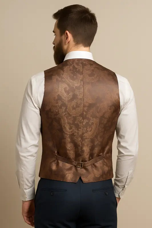 CASTLESON – Vest Bradley Tan - Gilet