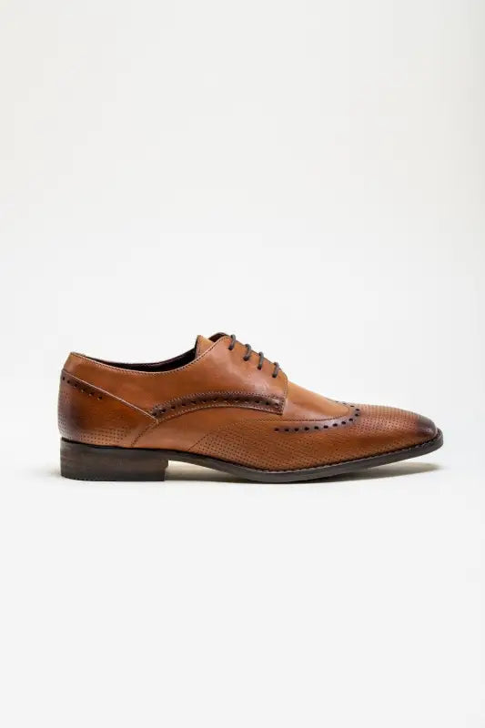 Cavani Lisbon Sko Lys Brun - Wingtip Brogue - schoenen