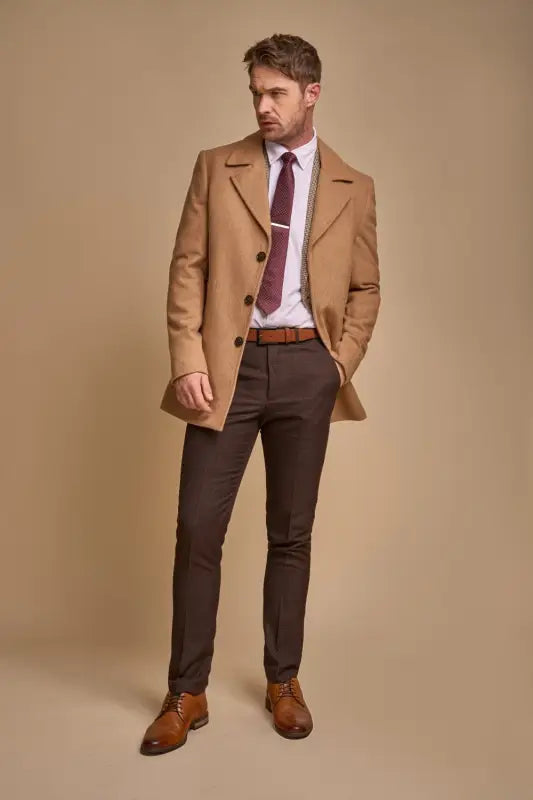 Cavani Marcus coat - Camel - mantel