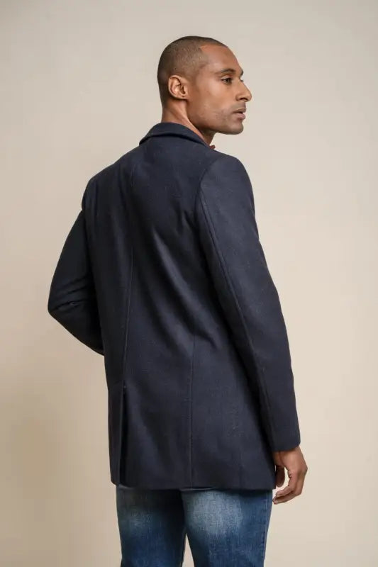 Cavani Nelson coat - Navy - mantel