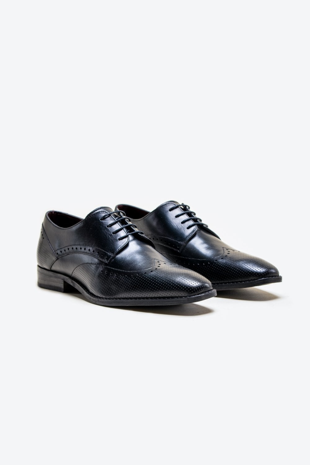 Cavani Lisbon Sko Sort - Wingtip Brogue - schoenen