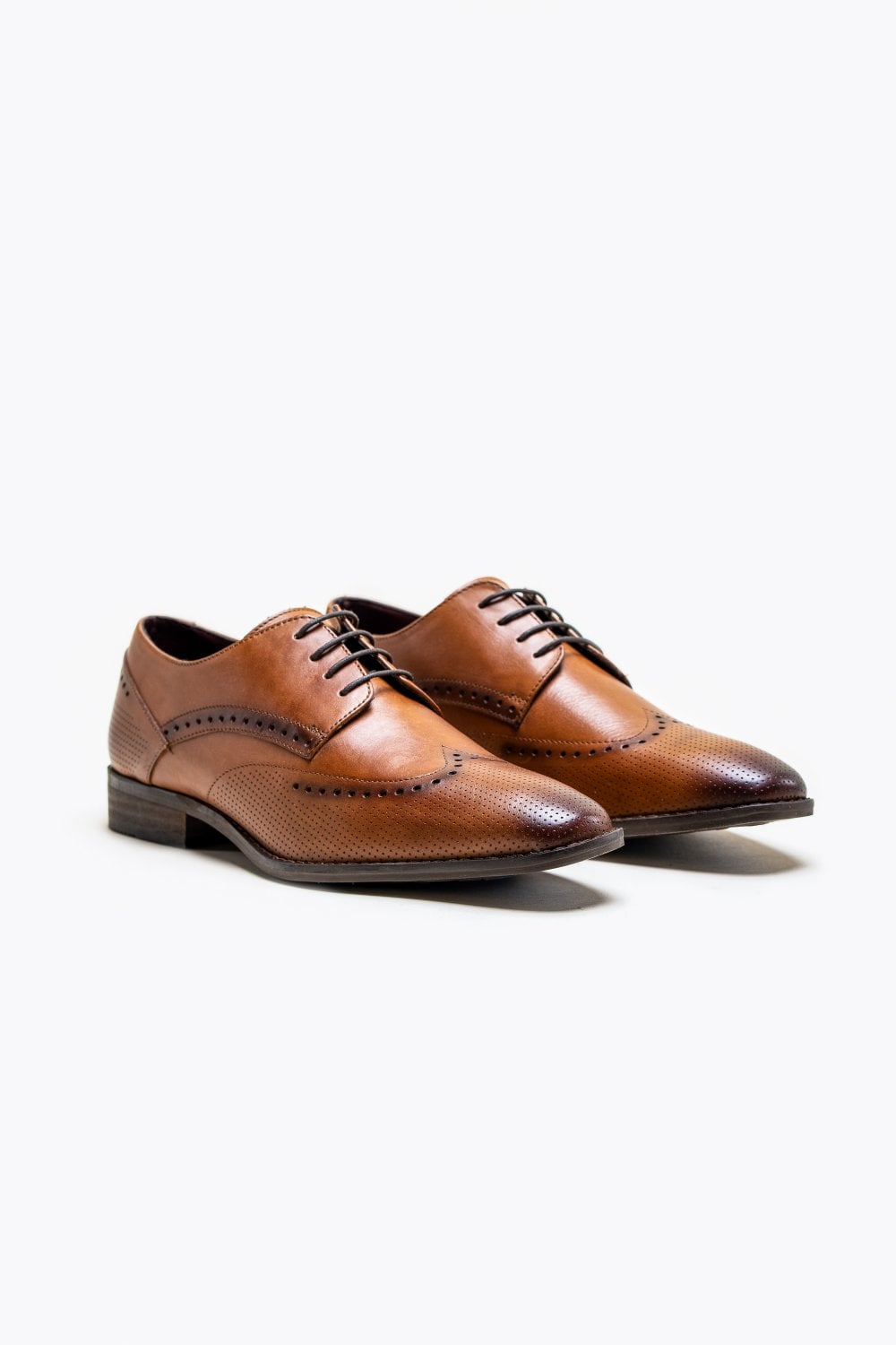 Cavani Lisbon Sko Lys Brun - Wingtip Brogue - schoenen