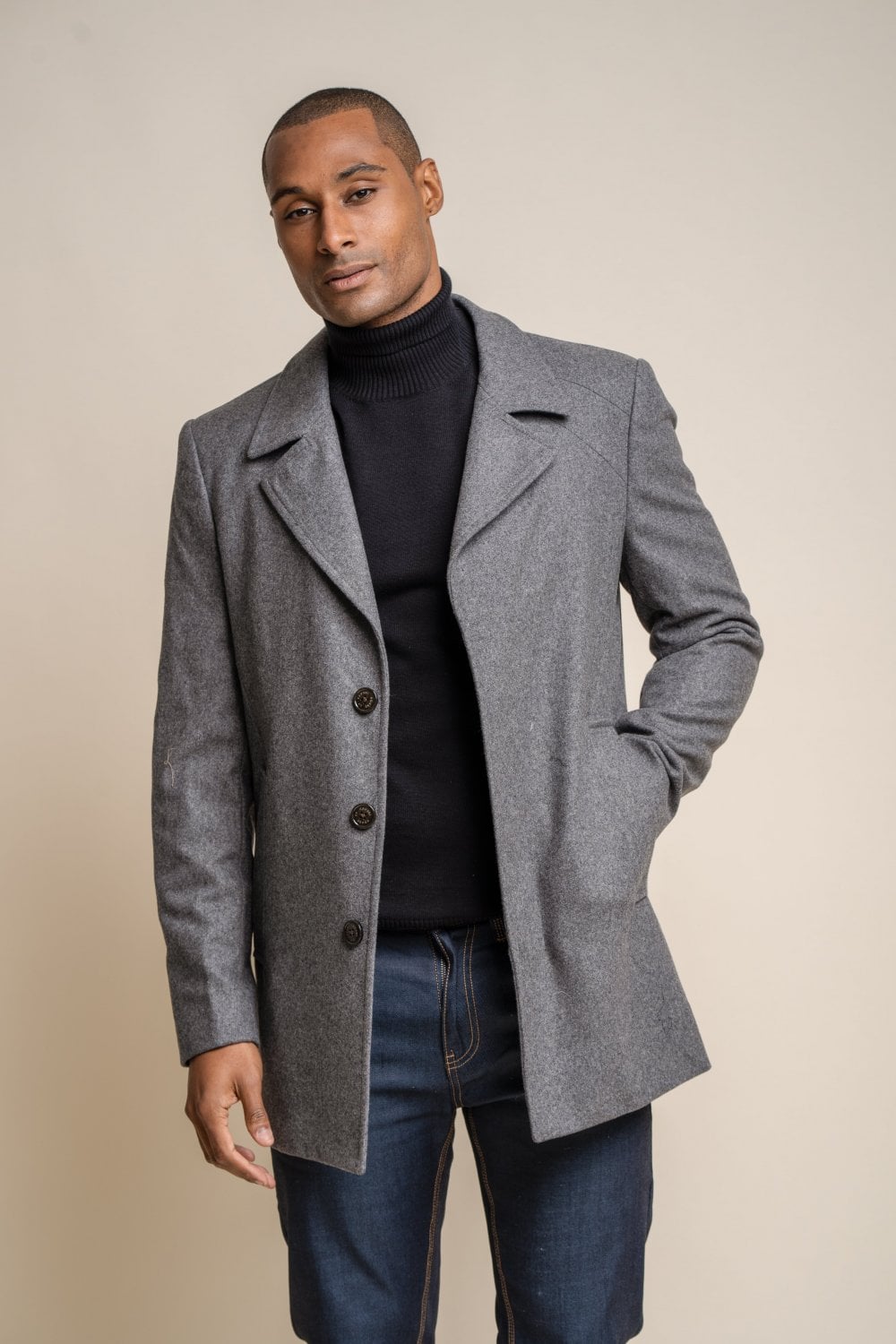 Cavani Nelson coat - Grey - mantel