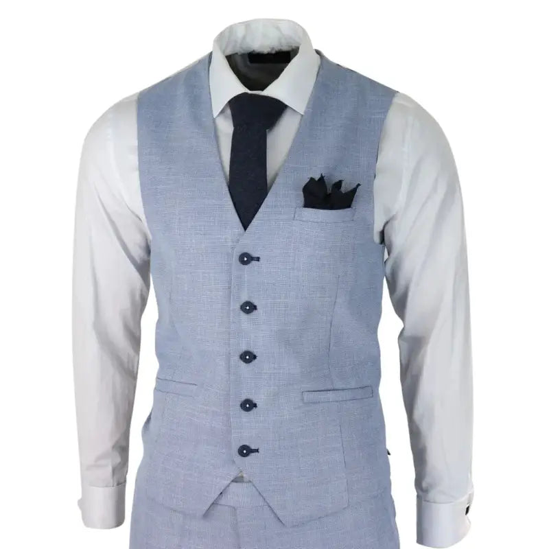 Tredelt jakkesæt Cavani Miami Sky slim fit suit