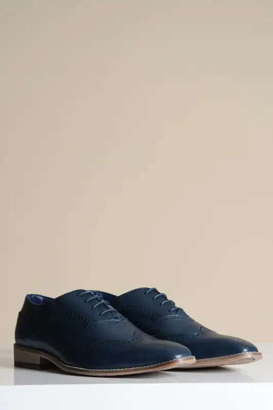 Navy lædersko Marc Darcy Dawson - Wingtip brogue - schoenen