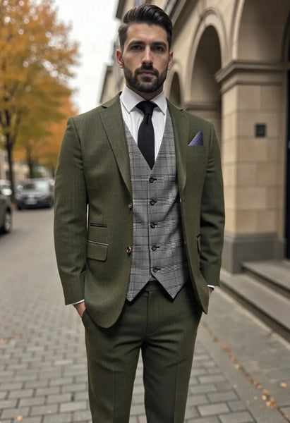 CASTLESON Chief Olive Tweed Mix & Match