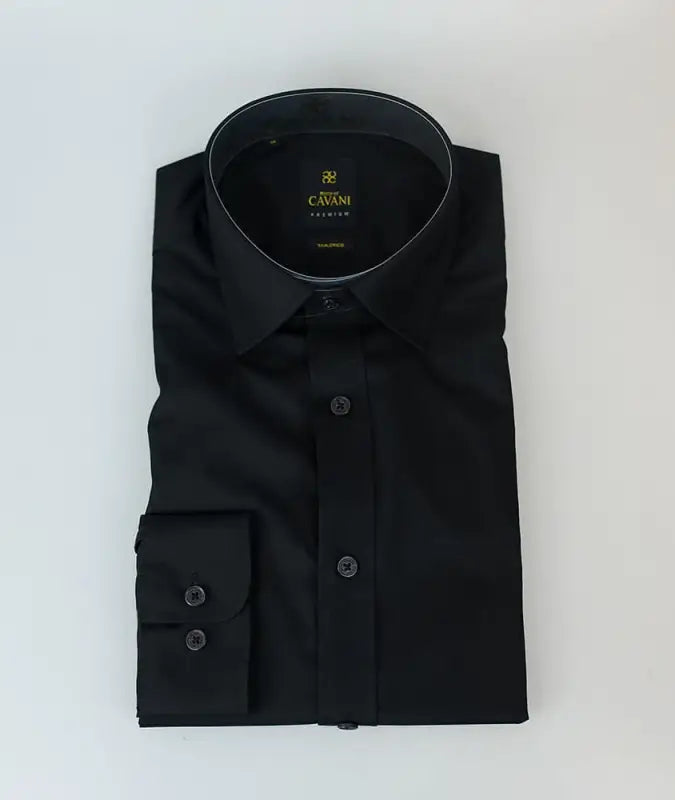 Cavani Slim Fit Herrenhemd schwarz 