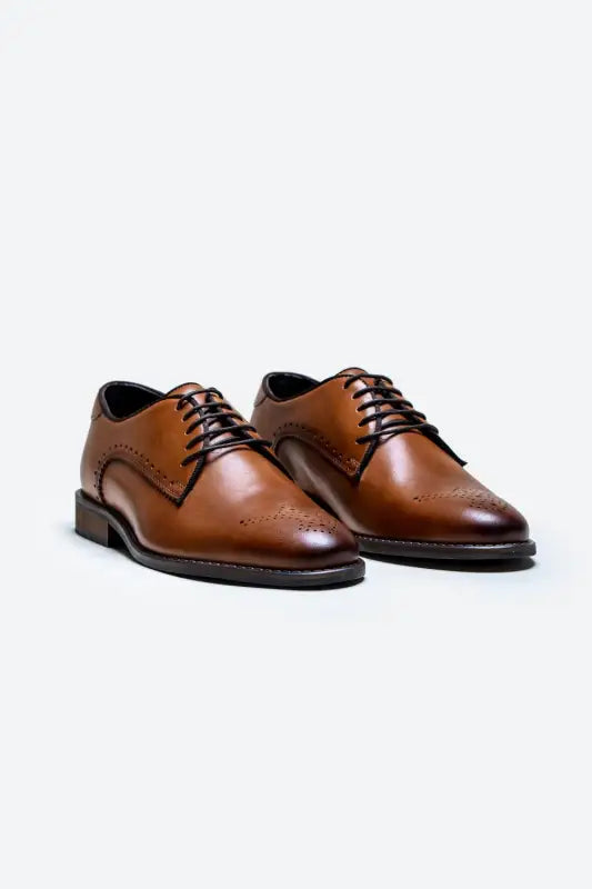 Cavani Madrid Sko Tan - Wingtip Brogue - schoenen