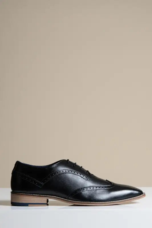 Sorte lædersko Marc Darcy Dawson - Wingtip brogue - schoenen