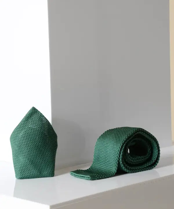 Slips Olive Green strikket | Marc darcy - stropdas