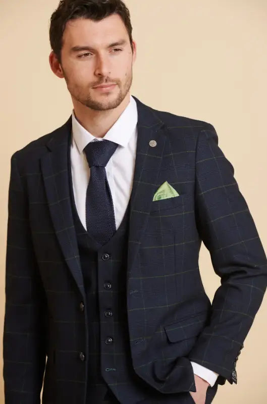 Tredelt Navy Gentlemans suit - Edison Greenline - driedelig