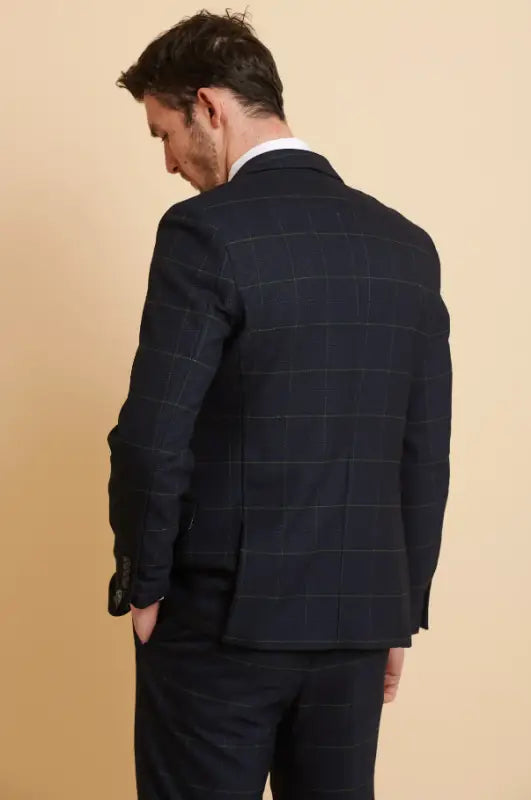 Tredelt Navy Gentlemans suit - Edison Greenline - driedelig