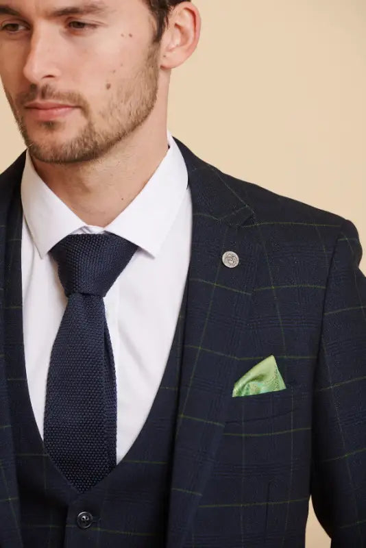 Tredelt Navy Gentlemans suit - Edison Greenline - driedelig