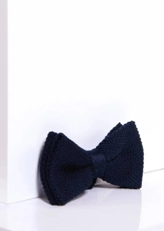 Bow Tie Marc Darcy Navy Blue Double Layer