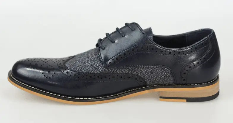 navy-blauwe-tweed-schoen