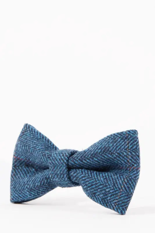 Bow Tie Dion Tweed Blue