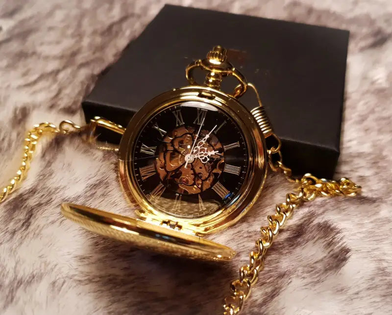 Tommy Shelby Double Cover Skeleton Pocket Watch