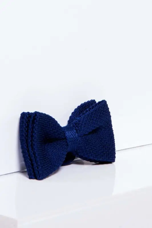 Bow Tie Marc Darcy Navy Blue Double Layer